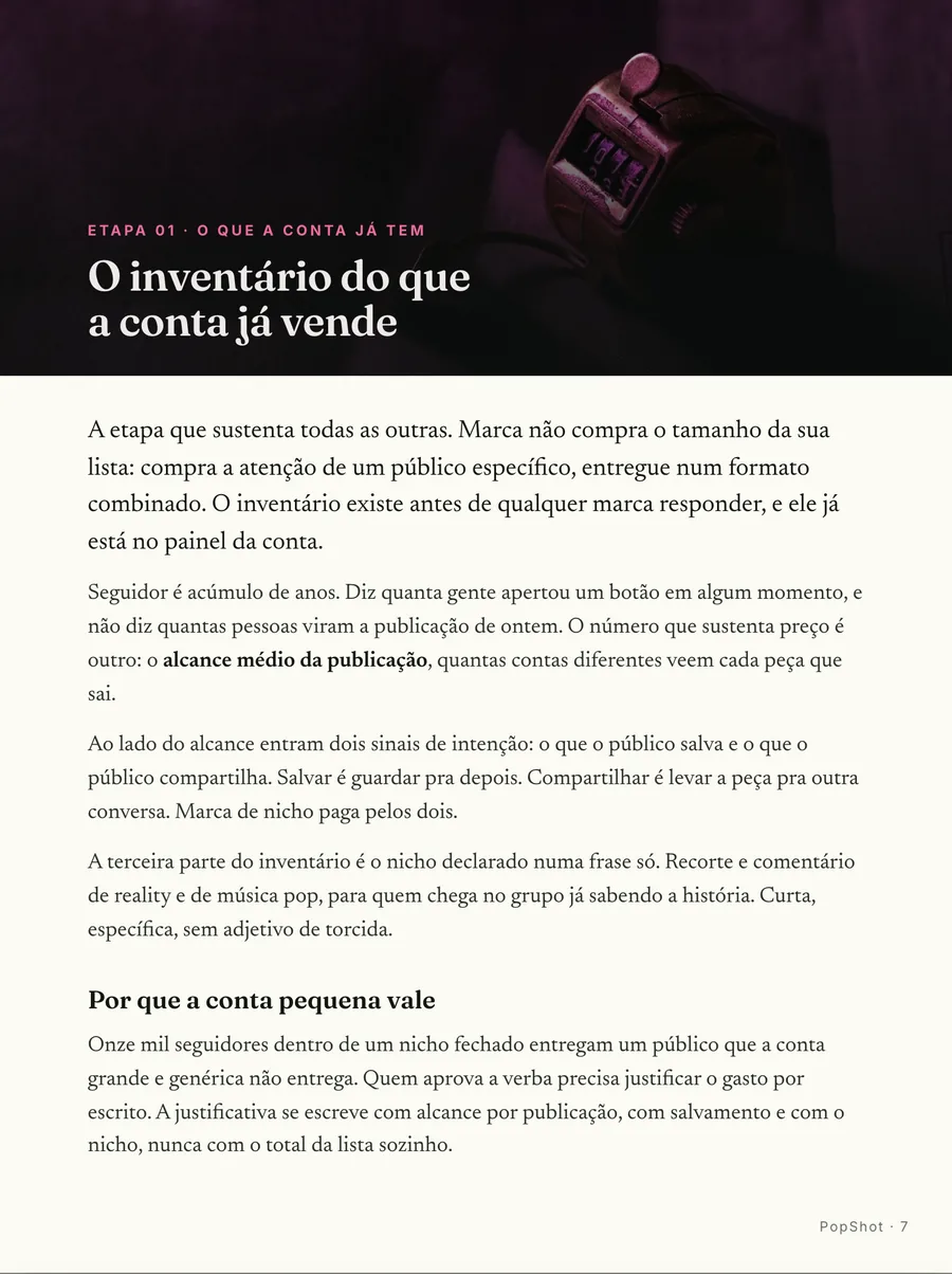 Abertura de etapa: Cada etapa abre em cena, da leitura do painel à mecânica que a plataforma pune
